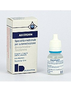 Ascotodin N-metilbenzochinolina metilsolfato Collirio Flacone 10 ml